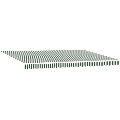  Skrovita tenda Zelena i bijela 500 &amp;times; 350 cm Poliester i čelik Slike