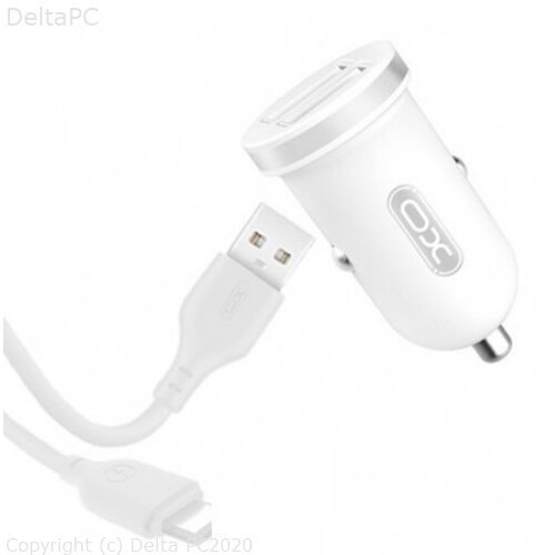 XO TZ08 Car charger + USB Type-C Cable 1m Slike