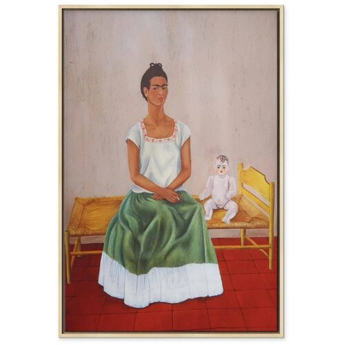  Slika - Frida Kahlo &amp;ndash; Me and My Doll 60x90 U prirodnom drvenom okviru Slike