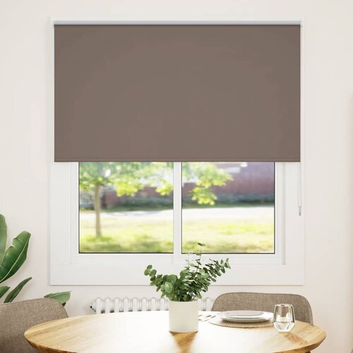 VidaXL Roleta zatemnjena kava 130x150 cm &amp;Scaron;irina tkanine 126,6 cm Slike