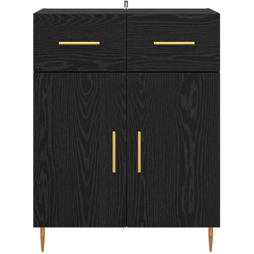  Kreveta Crni hrast 69,5 x 34 x 90 cm Konstruirano drvo Slike