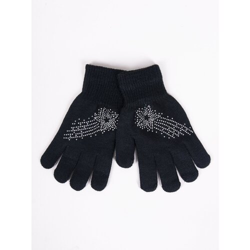 Yoclub Kids's Girls' Five-Finger Gloves With Jets RED-0216G-AA50-007 Cijene