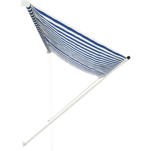 Maison Chic Zložljiva tenda - Senčniki 350x150 cm modra in bela, (22039112) Cene