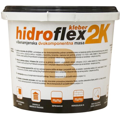 Polimer cementna hidroizolacija HIDROFLEXKLEBER KOMP. B 1 Lit Cijene