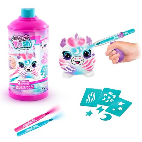 Airbrush Plush airbrush pli&amp;scaron;: stil za vedno pli&amp;scaron;asta figura, ki jo lahko barva&amp;scaron; Slike