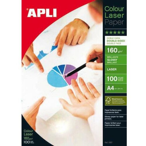 Apli foto papir Laser Glossy A4 160g 100 listov AP011817 Slike
