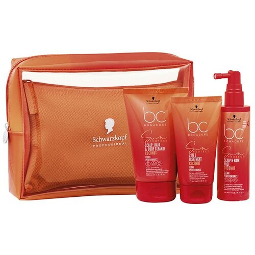 Schwarzkopf BC Bonacure Sun Protect set za kosu i vlasi&amp;scaron;te 3 proizvoda + torbica Slike