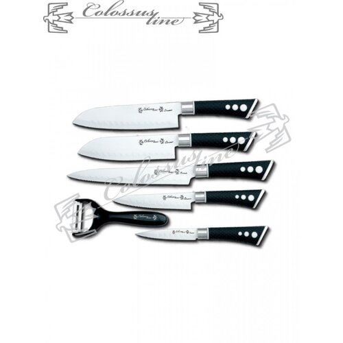 Colossus LINE Set noževa CL-23 – keramički premaz i gumena drška (6 delova) Cene