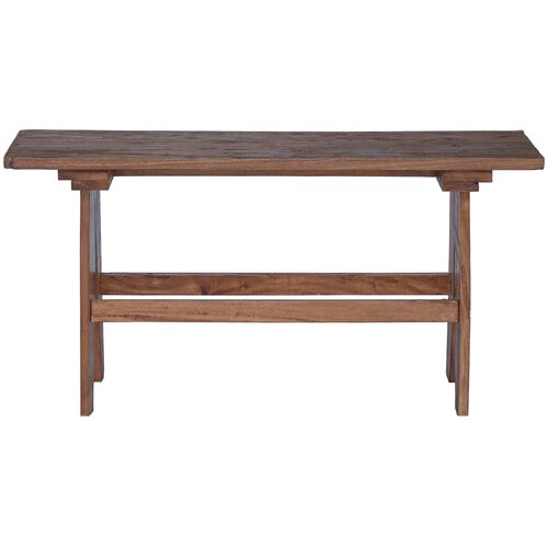  Klupa Prirodna 100 x 30 x 51 cm Čvrsto drvo iz reciklaže Slike