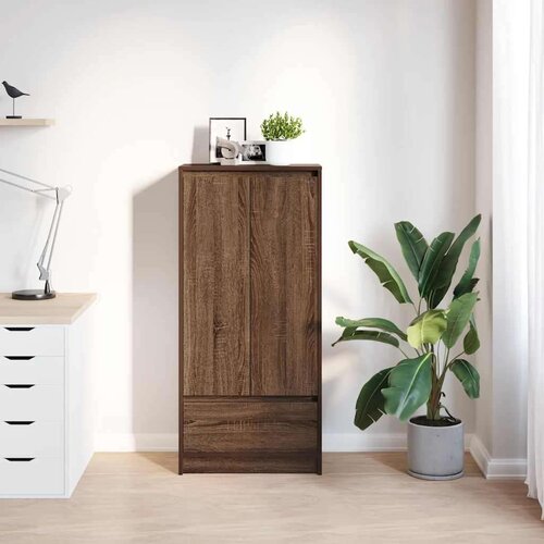 vidaXL Ormarić s ladicom smeđi hrast 55,5x34x119,5 cm Cijene