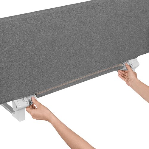 Lionelo za&amp;scaron;titna ograda za krevet Lora XL 150x45 cm, Grey Stone Slike