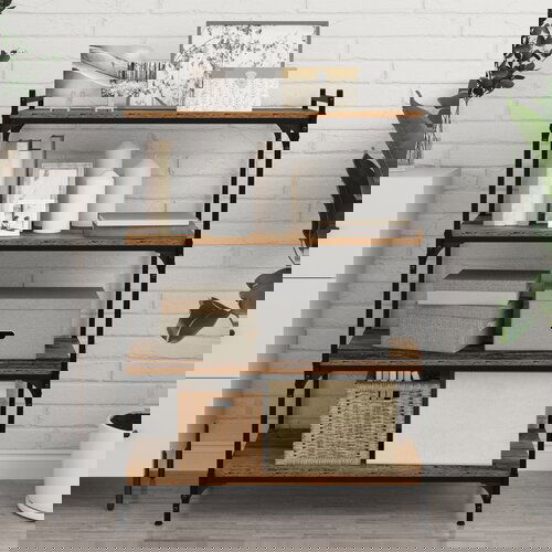 VidaXL Polica za Knjige 4 pcs Smeđa 100 x 40 x 1.5 cm Iverica Slike