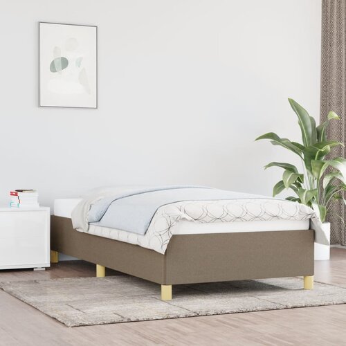 The Living Store Posteljni okvir taupe 80x200 cm blago - Posteljni Okvir, (21527658) Cene