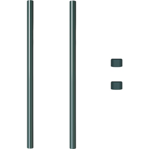 VidaXL Ograde 2 pcs Zelena 110 cm Čelik s pra&amp;scaron;kastim premazom Slike