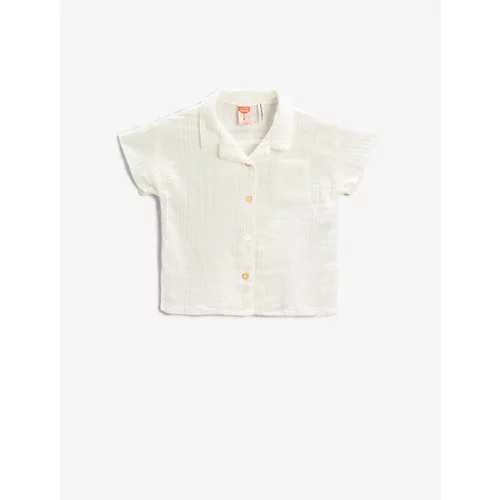 Koton Short Sleeve Shirt with Pocket Cotton