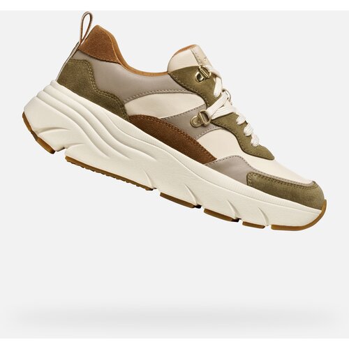 Geox Khaki women's sneakers Diamanta - Women's Cene