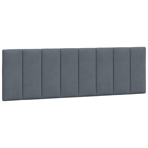 Maison Chic posteljno vzglavje - vzglavna omarica - vzglavna stranica temno siva 160 cm žamet, (21704227) Cene