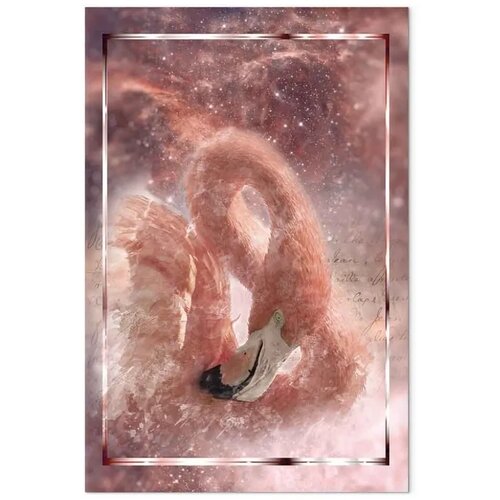  Slika - Space Flamingo (1 Part) Vertical 40x60 Standard Slike