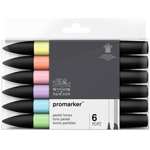 WINSOR &amp;amp; NEWTON Set promarkera Pro (Vi&amp;scaron;ebojno, 6 -dij., 2 vrha) Slike