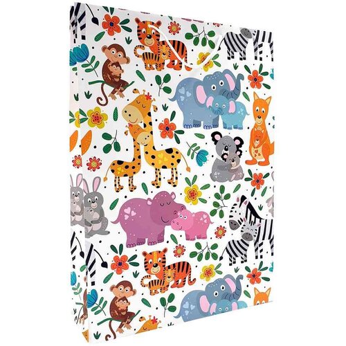 Eureka ukrasna kesa jumbo wild animals 33x45x10 cm Slike