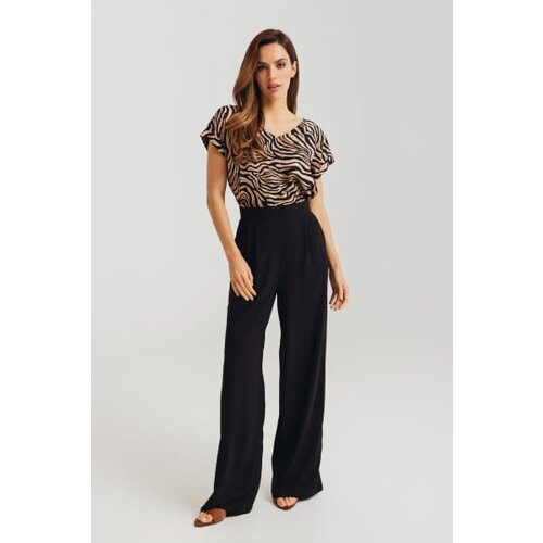 Legendww crne ženske pantalone sa širokim nogavicama 2452-7675-06 Cene