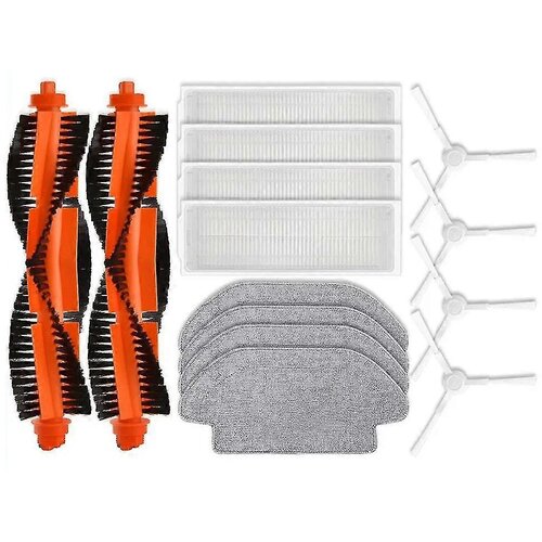 INORCO Zdruljiv robotski sesalnik S10 Rezervni deli Dodatki Glavna stranska krtaa Hepa Filter Mop Cloth + (prej, (22018072) Slike
