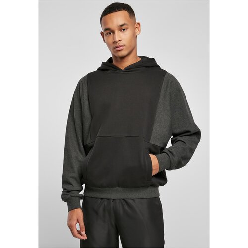 Urban Classics Cut On Sleeve Hoody black/charcoal Slike