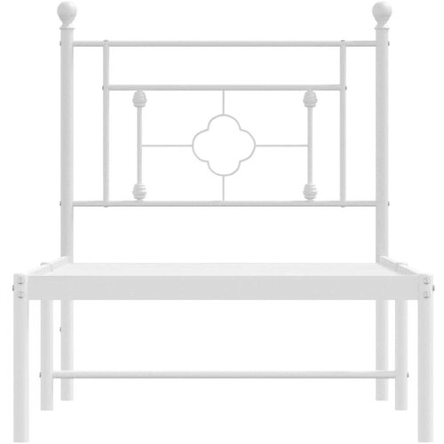 okvir za krevet s uzglavljem bijeli 75x190 cm Slike