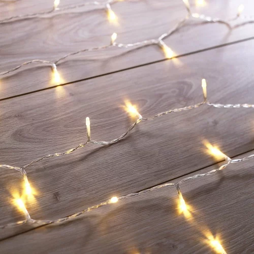 DecoKing produžetak LED prozirne svijetleće girlande Christmas, 200 svjećica, duljina 1 m