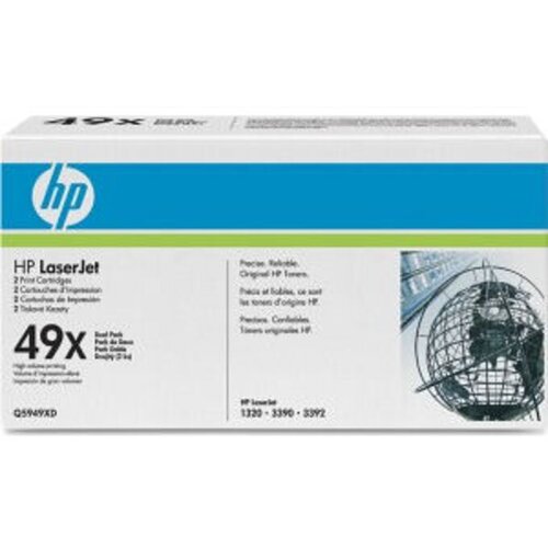 HP 49X toner cartridge 2 pc(s) Original Black Slike