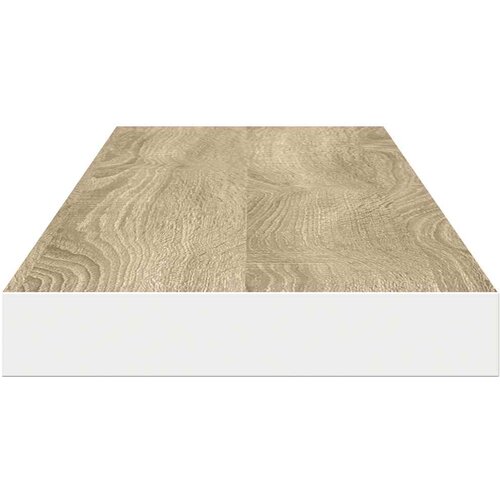  Plutajuće zidne police 2 kom hrast i bijele 120x23,5x3,8 cm MDF Slike