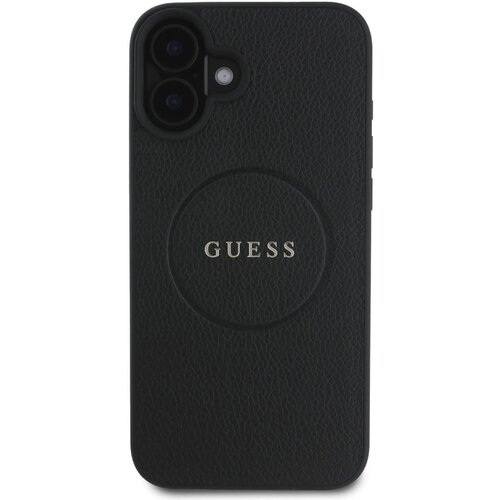 Guess Hrbtni ovitek za iPhone 16 Plus z Grainy Tekstura MagSafe, ?rna, (21749366) Cene