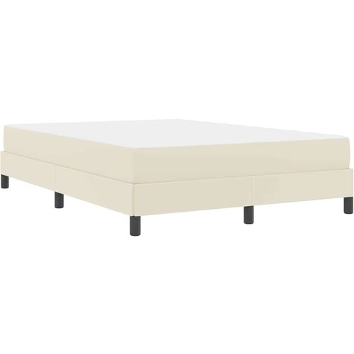 VidaXL krevet s madracem krema 140 x 190 cm Slike