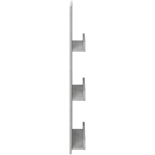  Polica za časopise s policom Betonski sivi 43 x 11 x 102 cm Slike