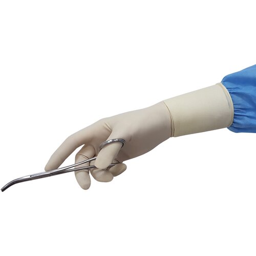 Zarys easyCARE Latex Gloves Powder-Free Transparent 100 pack S Cene