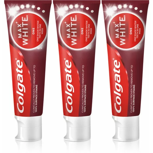 Colgate Max White One pasta za izbjeljivanje zuba 3x75 ml