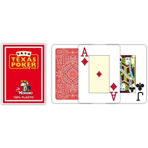 Modiano karte texas poker 2 jumbo red Slike