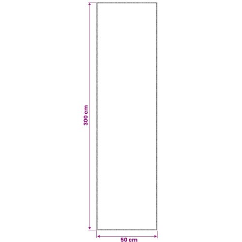  Tepih Bež 50 x 300 cm 100% poliester 3 mm Mogu se prati Slike