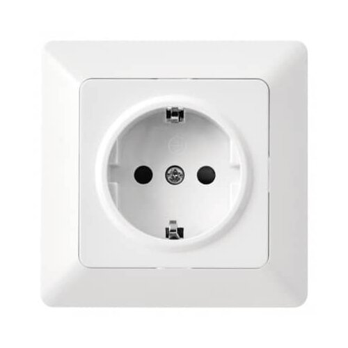 Emos vtičnica schuko enojna z zaščitnim kontaktom in otroško zaščito bela z okvirjem Cene