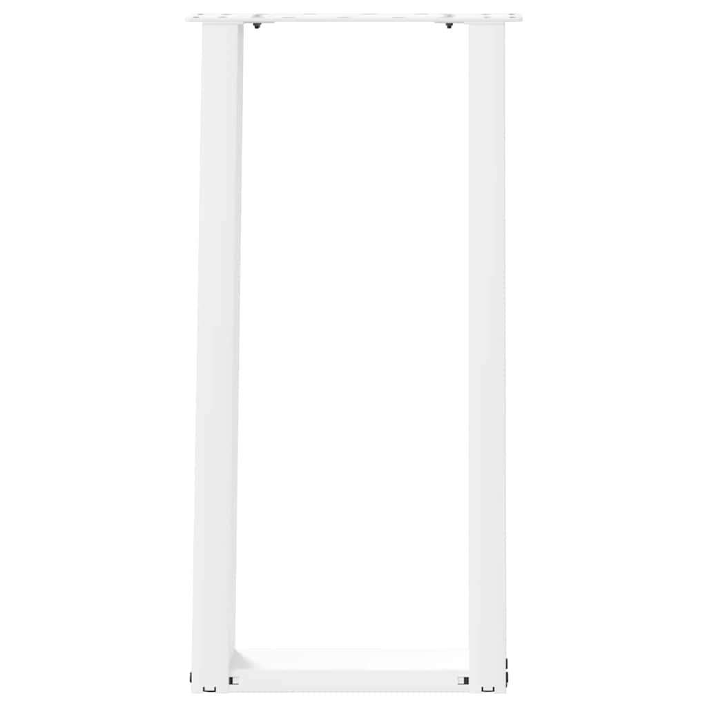  Noge za konzolno mizico v obliki črke U, 2 kosa, bele barve, 38 x (72-73) cm, jeklo Slike