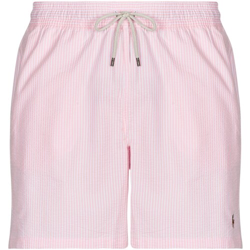 Polo Ralph Lauren Kopalke / Kopalne hlače MAILLOT DE BAIN A RAYURES EN SEERSUCKER Rožnata Slike