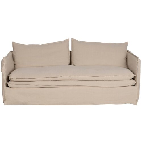 Ixia Krem lanena sofa 210 cm &amp;ndash; Slike
