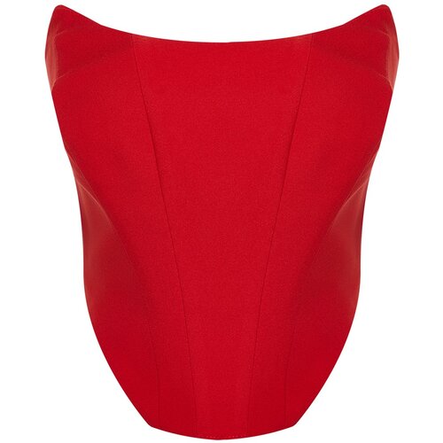 Trendyol Red Strapless Bustier Slike