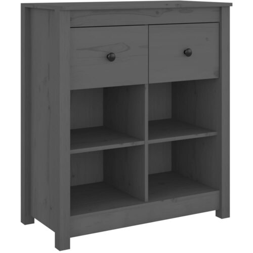 Maison Chic Komoda - Predalnik siva 70x35x80 cm trdna borovina, (21715612) Slike
