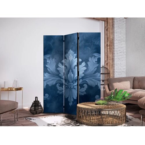  Paravan - Ornament in Blue and Cool Colors. Dark Blue Decoration 135x172 Dvostrani Cene