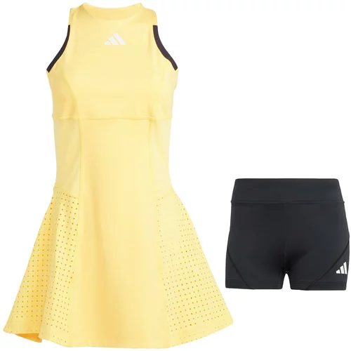 Adidas Sportska haljina 'Pro Y' žuta / crna / bijela