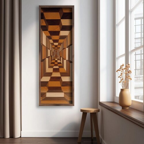 WALLXPERT LAC038-120 Multicolor Decorative Framed MDF Painting Cene