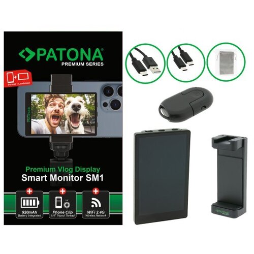 Patona 4199 camera monitor 10.1 cm (3.97) Black 480 x 800 pixels Touchscreen Cijene