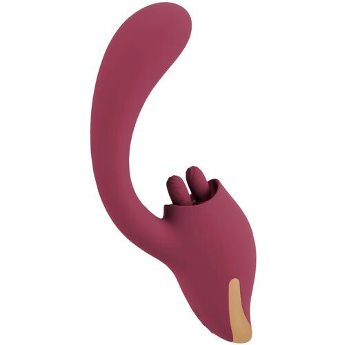 Javida jezični vibrator 2v1 (bordó) Cene
