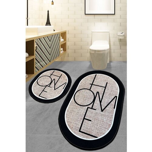  Mohe Multicolor Bathmat Set (2 Pieces) Cene